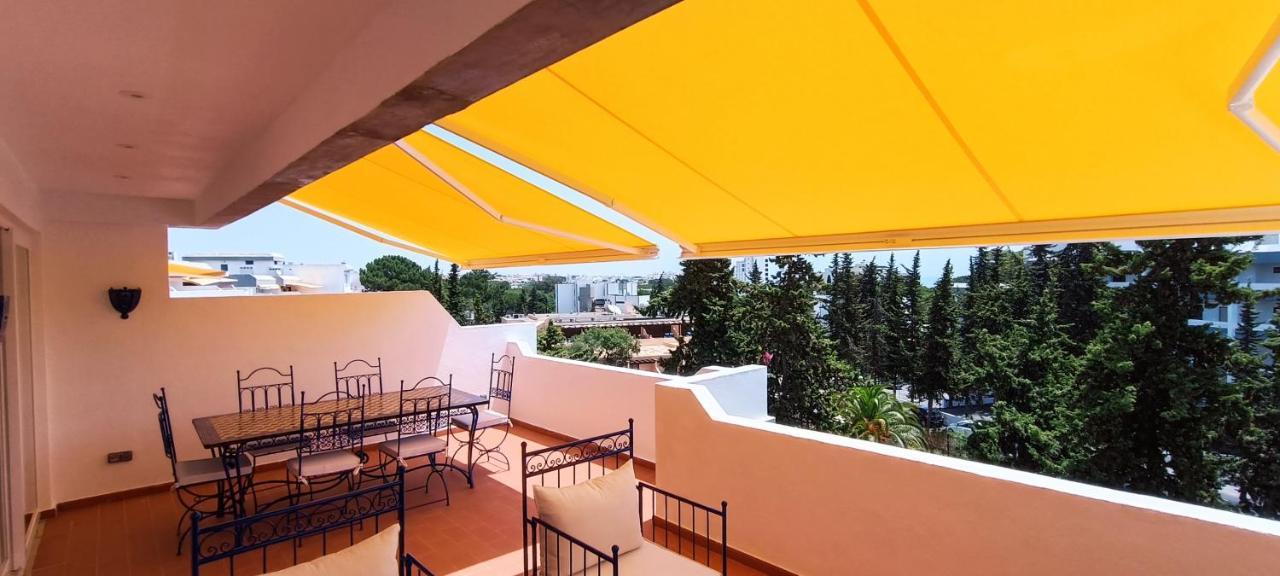 אלבופיירה Blue & Yellow Penthouse With Terrace At Balaia Mar מראה חיצוני תמונה