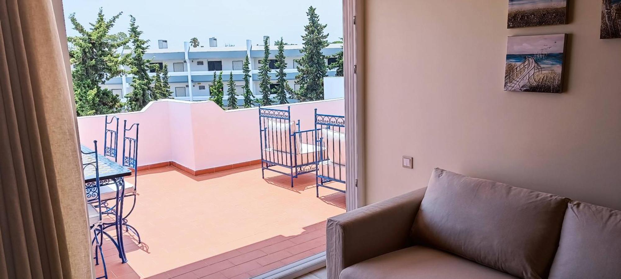 אלבופיירה Blue & Yellow Penthouse With Terrace At Balaia Mar מראה חיצוני תמונה
