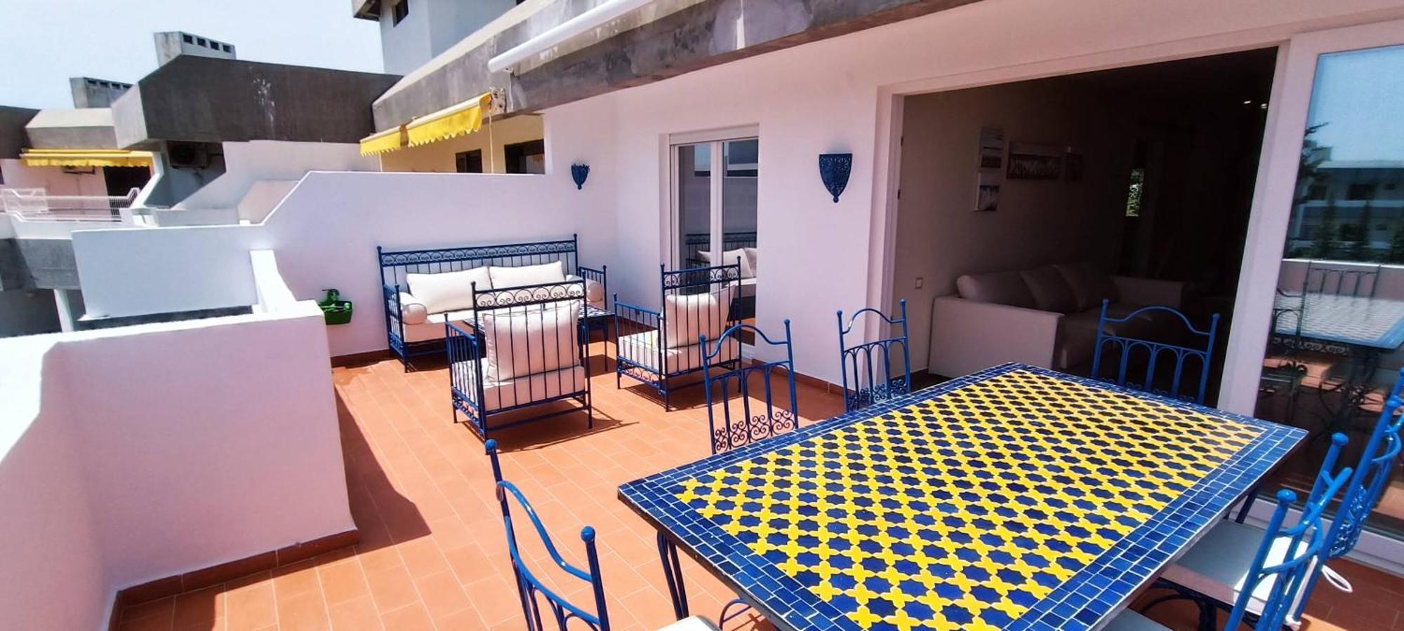אלבופיירה Blue & Yellow Penthouse With Terrace At Balaia Mar מראה חיצוני תמונה